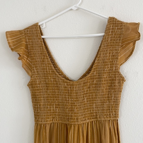 NWT Others Follow Bahamas Ruffled Yellow Jumpsuit - Picture 7 of 11